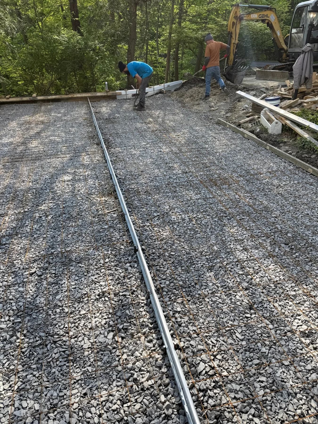 Corwin Contracting jobsite photo 5: excavation and retaining wall work in Southwestern PA