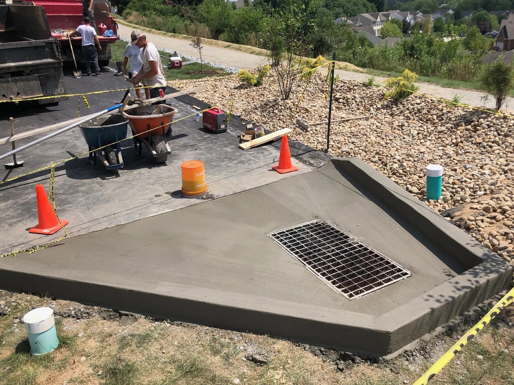 Corwin Contracting jobsite photo 16: excavation and retaining wall work in Southwestern PA