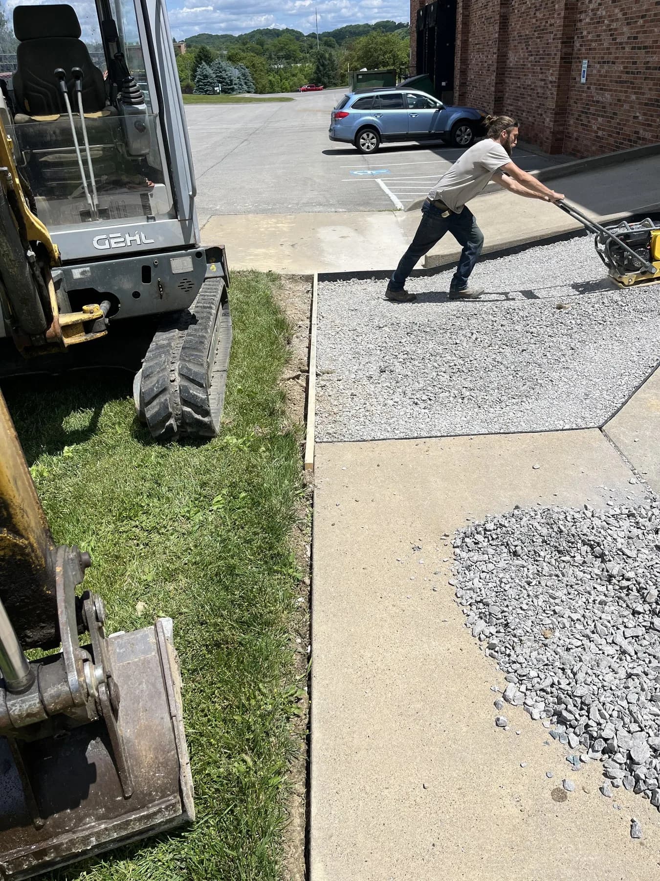 Corwin Contracting jobsite photo 24: excavation and retaining wall work in Southwestern PA